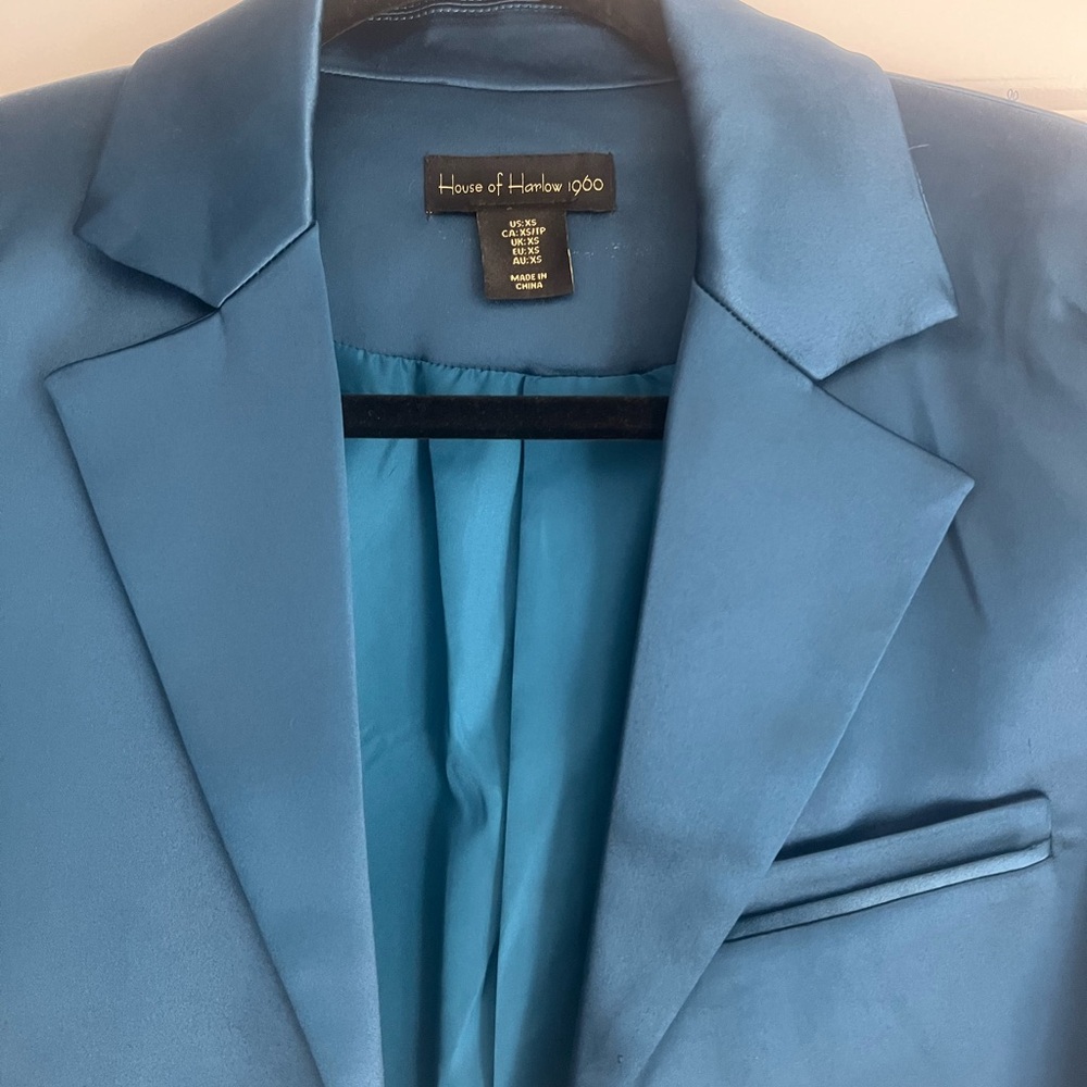 House of Harlow Teal Cropped Jacket